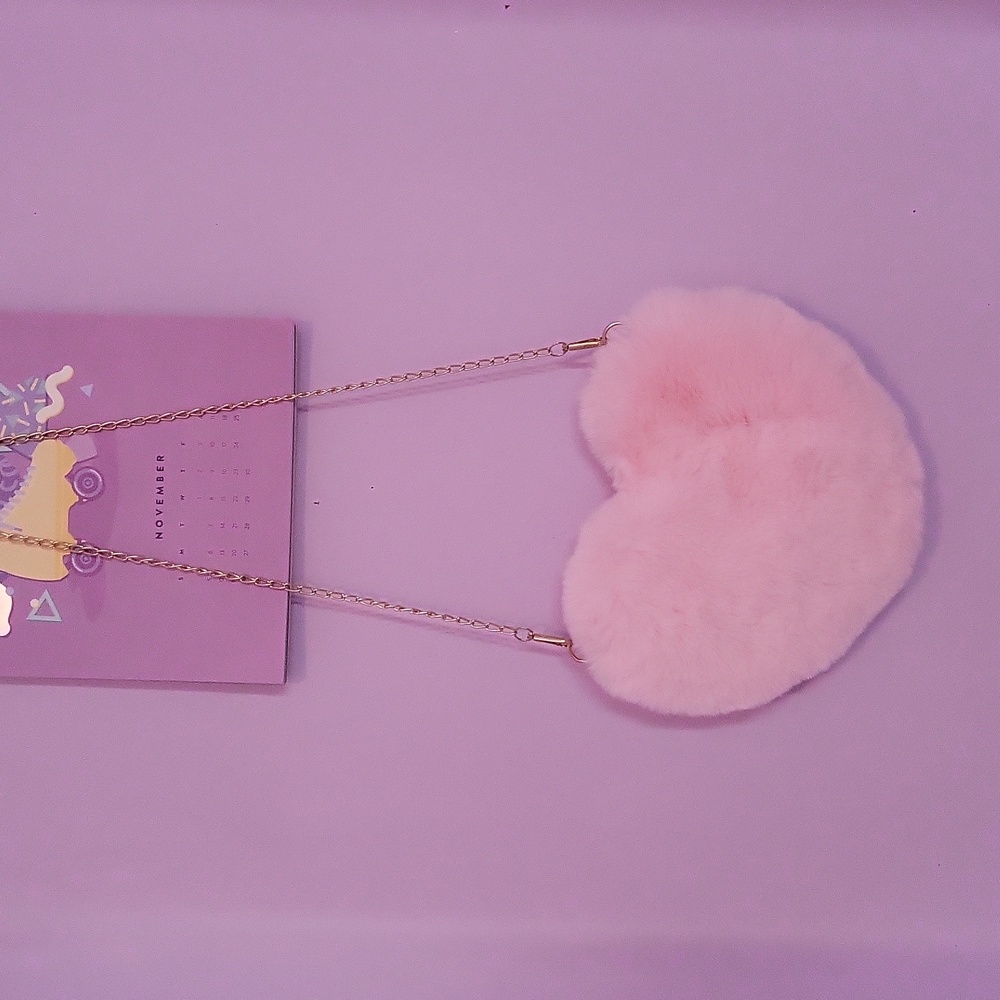 Pink Heart Shaped Purse